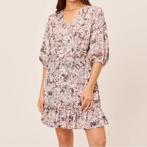 LOVESTITCH Reagan Floral Mini Dress M Nwt - Picture 1 of 8